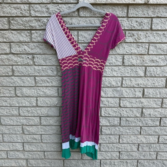 Y2K Vintage Disigual Huesca Day Dress Women's Size Small Artsy Funky Unique - Picture 7 of 11